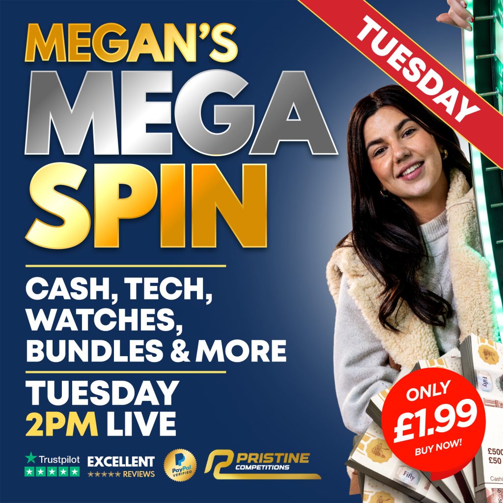 Won Tuesdays Megan’s Mega Spin