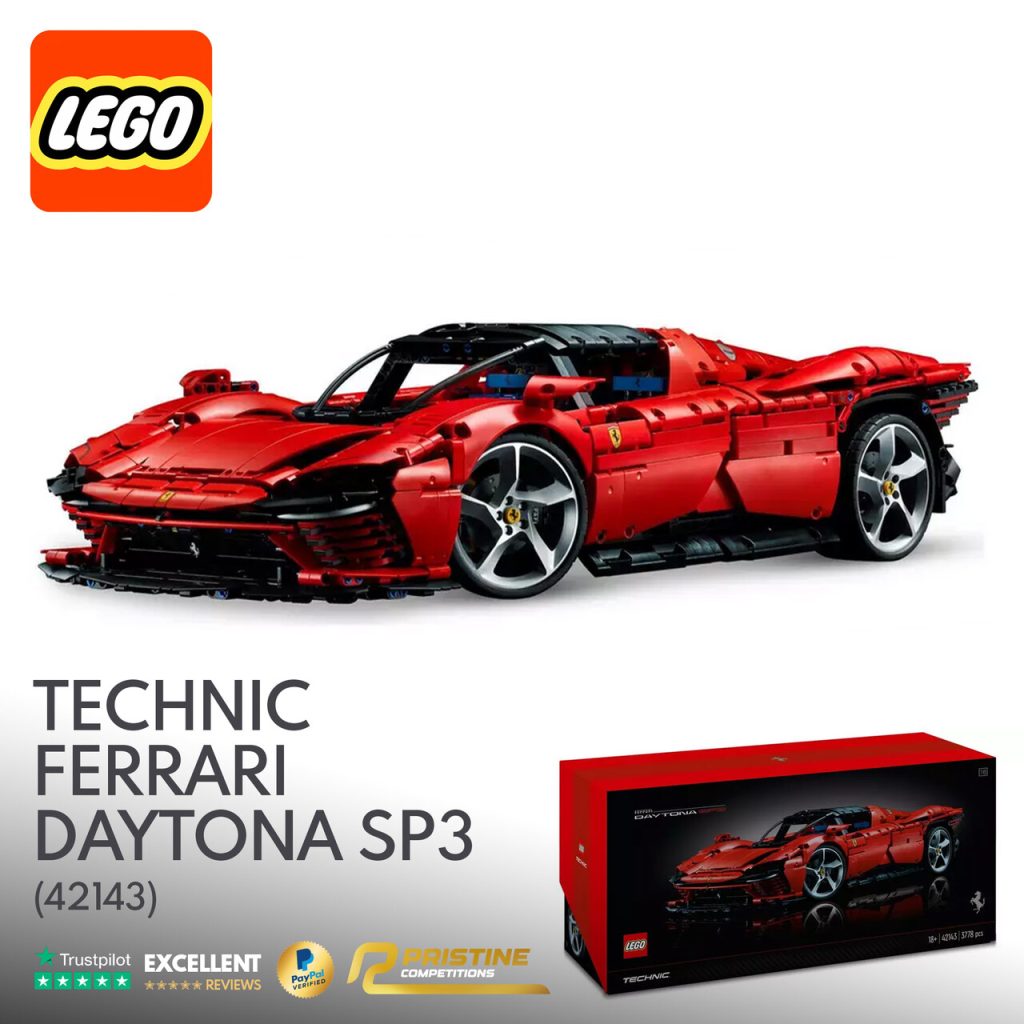 Won LEGO Technic Ferrari Daytona SP3 Model Race Car Set 42143